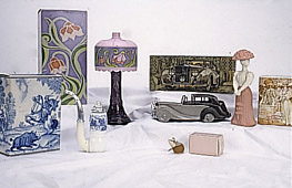 Selection of Avon bottles in the museum collection. Selection of Avon bottles in the museum collection.