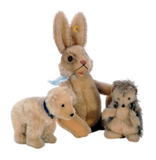 A few pieces from Carole's collection of Steiff animals. A few pieces from Carole's collection of Steiff animals.