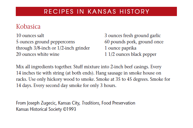 Recipe - Kobasica