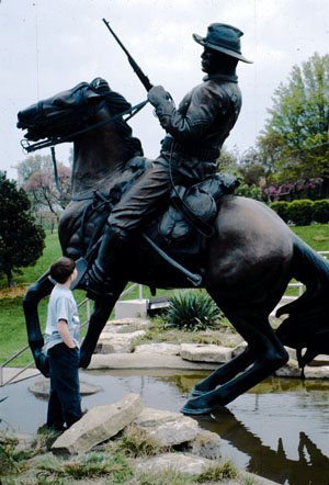 Buffalo Soldier statue