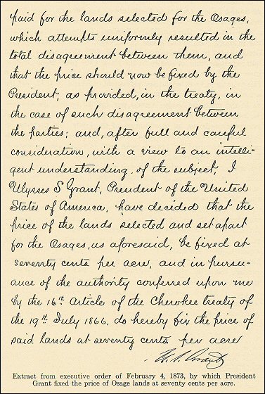 [extract from Presidential order of 4 February 1873.]