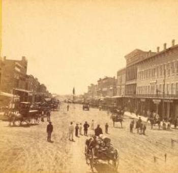 Massachusetts Street, Lawrence, Kansas, 1867