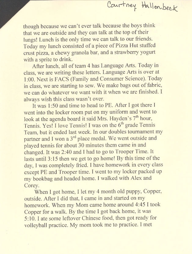 Letter from Geary County, Kansas