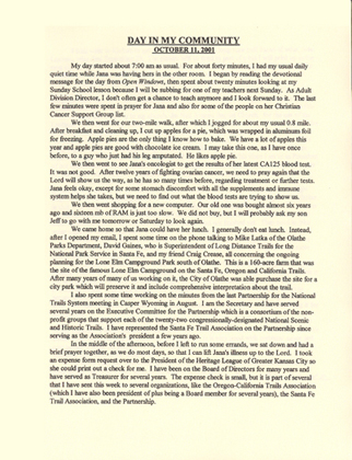 Letter from Johnson County, Kansas