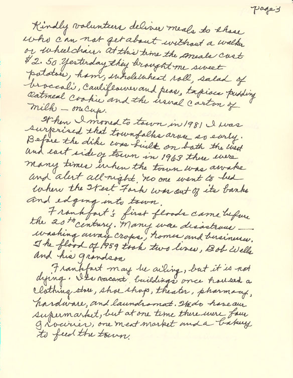 Letter from Marshall County, Kansas