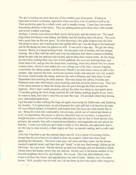 Letter from Pottawatomie County, Kansas