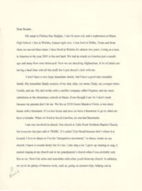 Letter from Sedgwick County, Kansas